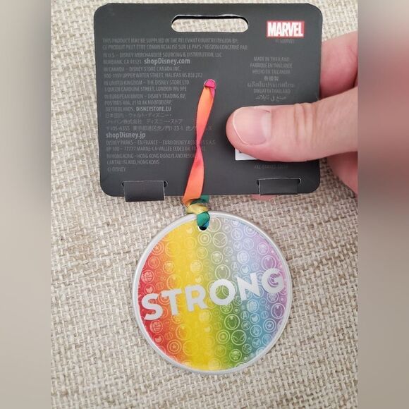 Disney Marvel Pride Collection Strong Disc Christmas Ornament - Picture 6 of 8